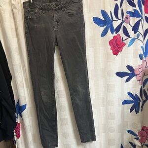PrAna Jeans Womens Sz 4 Gray Denim Skinny Stretch Pants sz 4/27